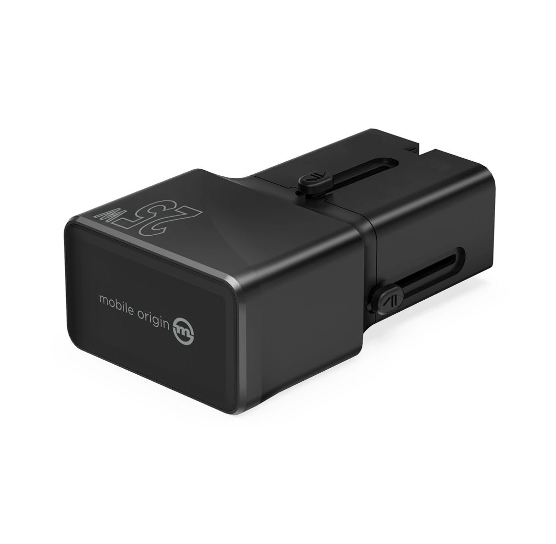 Mobile Origin Travel adapter 25W EU/US/UK/AU Black