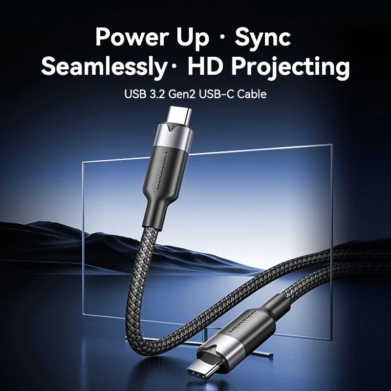 Vention USB-C 3.2/M cable 0,5m Black