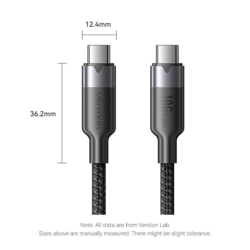 Vention USB-C 3.2/M cable 0,5m Black