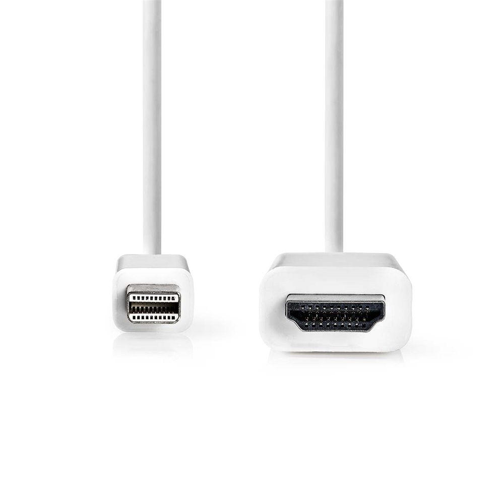 Nedis mini Display port to HDMI Cable 2m White