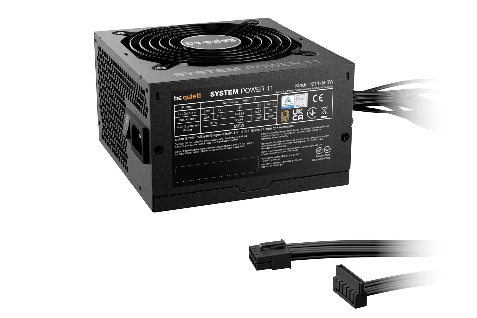 Be quiet! 550W 80+ Bronze System Power 11