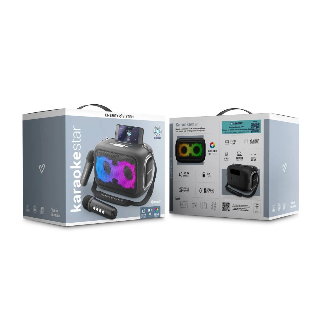 Energy Sistem KaraokeStar Bluetooth Speaker Black