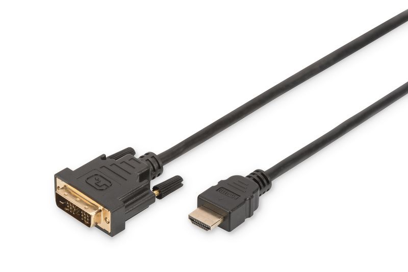 Assmann HDMI adapter cable type A-DVI-D (Single Link) (18+1) M/M 2m Black