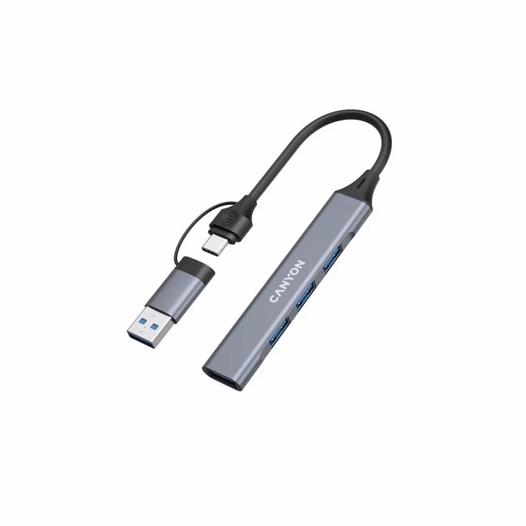 Canyon CNS-TDS02G 4-portos USB2.0 HUB Grey