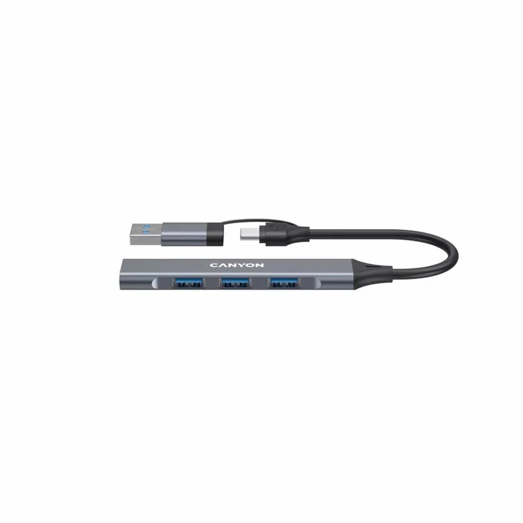 Canyon CNS-TDS02G 4-portos USB2.0 HUB Grey