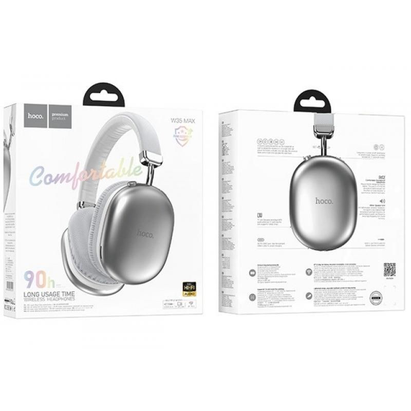 Hoco W35 Max Joy Bluetooth Headset Silver