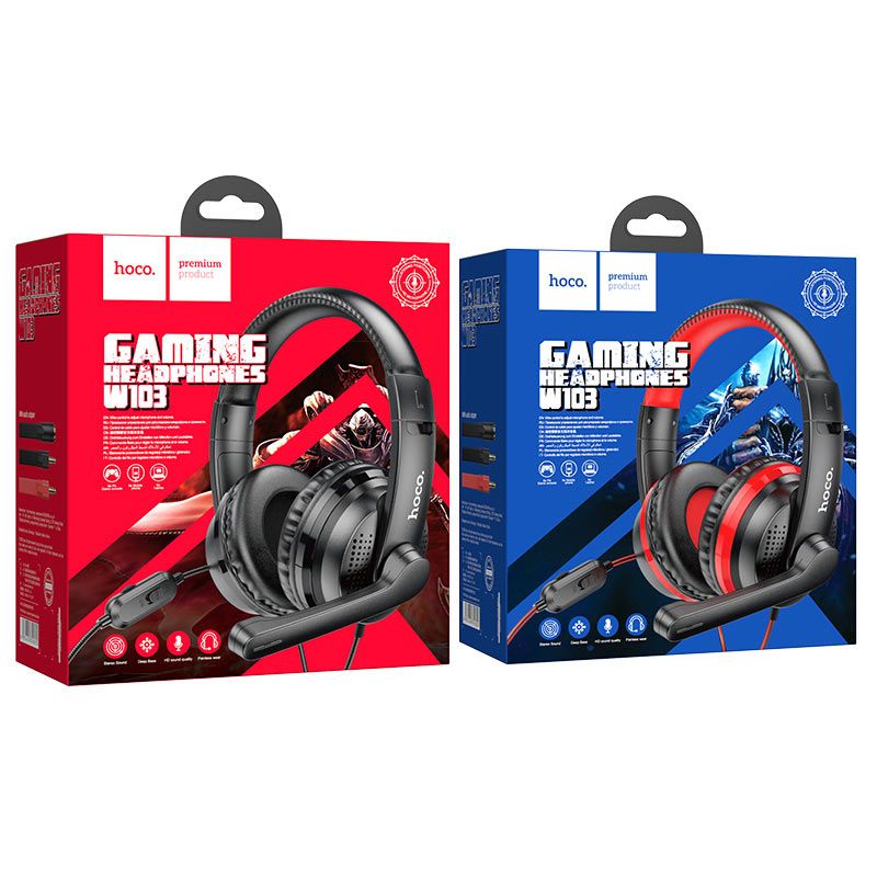 Hoco W103 Magic Tour Gaming Headset Black