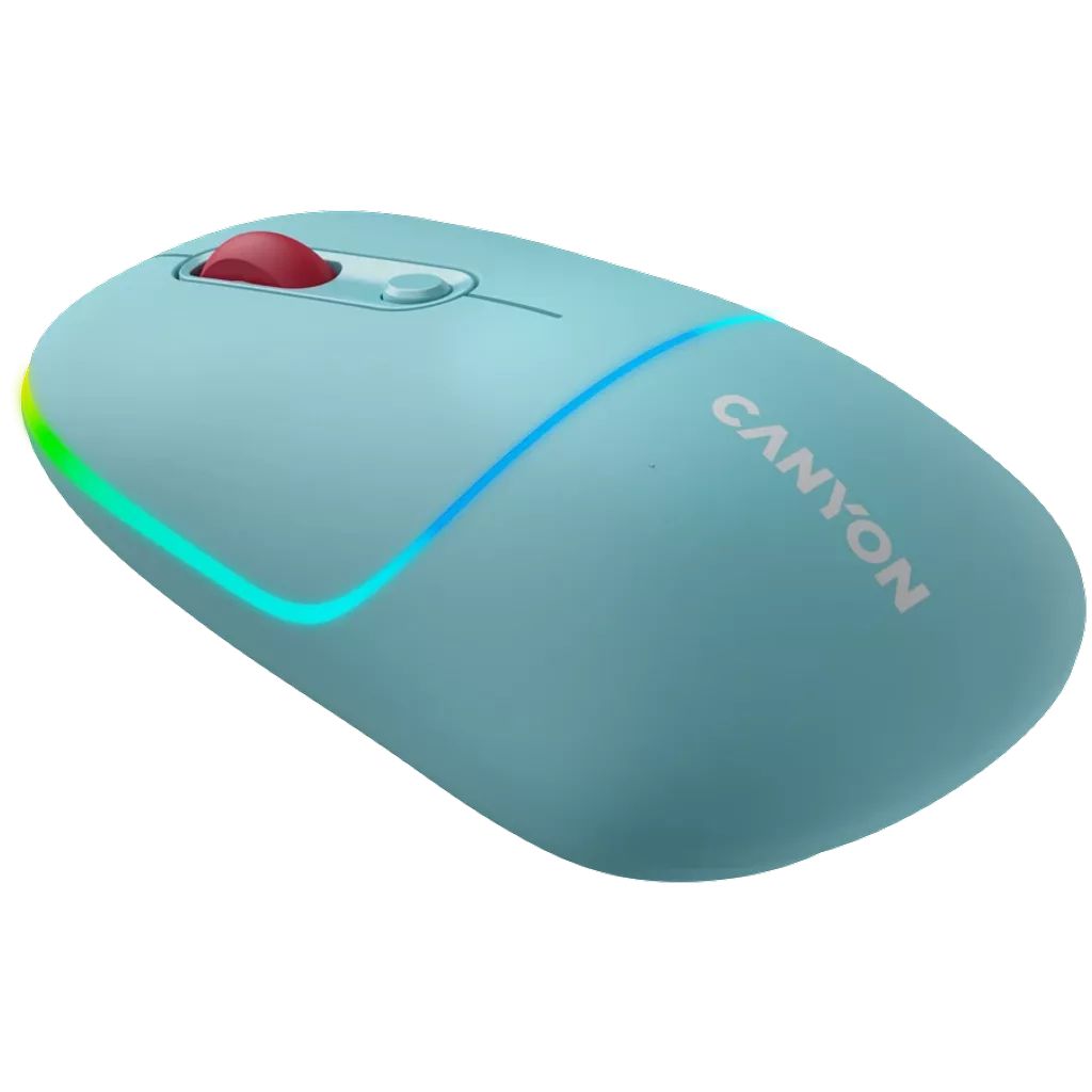 Canyon MW-22 Dual Band RGB Wireless Mouse Dark Cyan