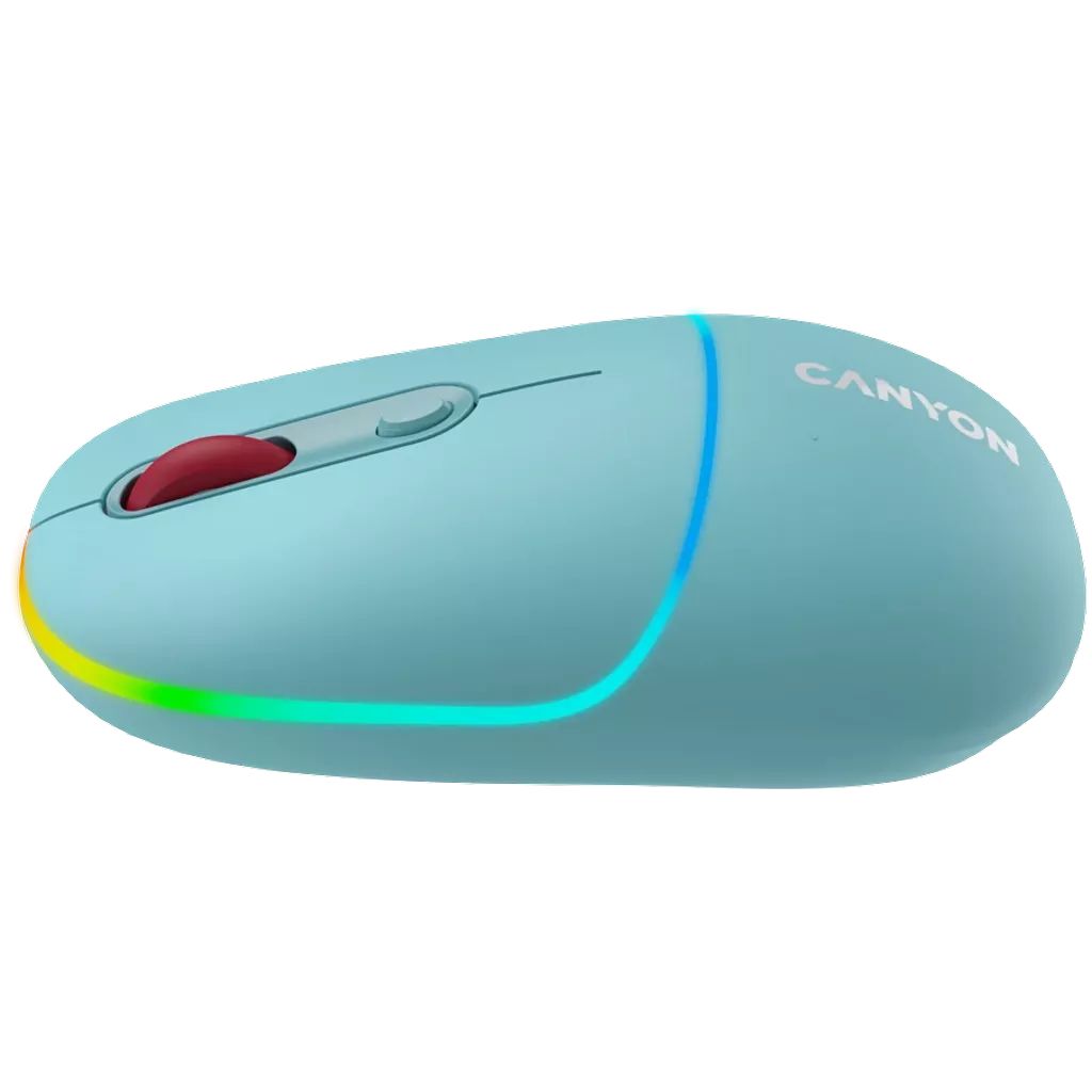 Canyon MW-22 Dual Band RGB Wireless Mouse Dark Cyan