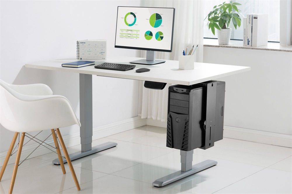 Digitus -90411 Univerzális asztali számítógép tartó Black