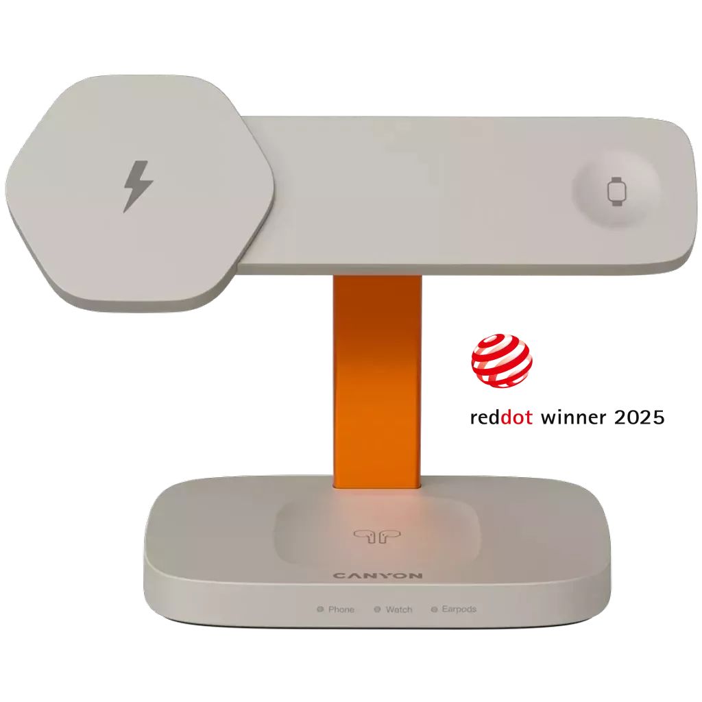 Canyon Hexagon 310 Wireless Charger LightGrey/Orange