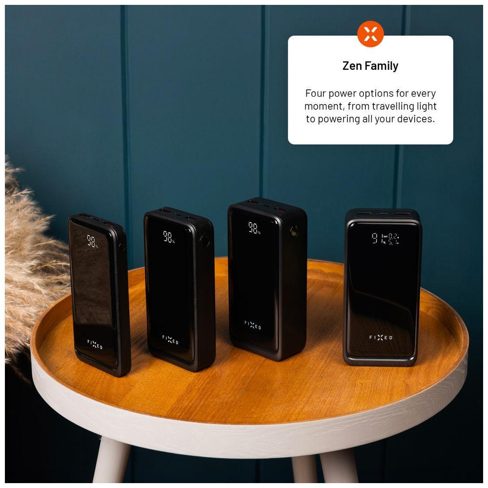 FIXED Zen2 30, 30 000 mAh PowerBank, fekete
