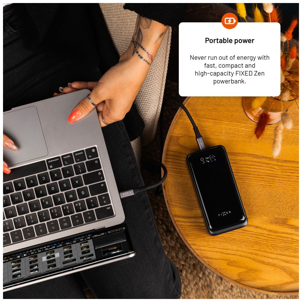 FIXED Zen2 30, 30 000 mAh PowerBank, fekete