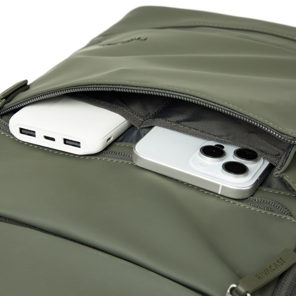 RivaCase 7856 Eden ECO Urban backpack 20L Olive Green