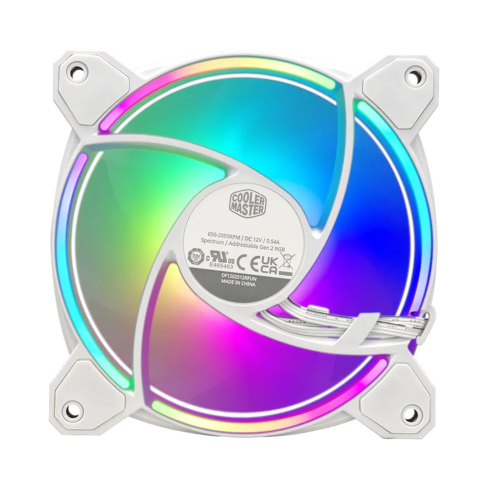 Cooler Master MasterFan MF120 Halo2 3in1 White Edition