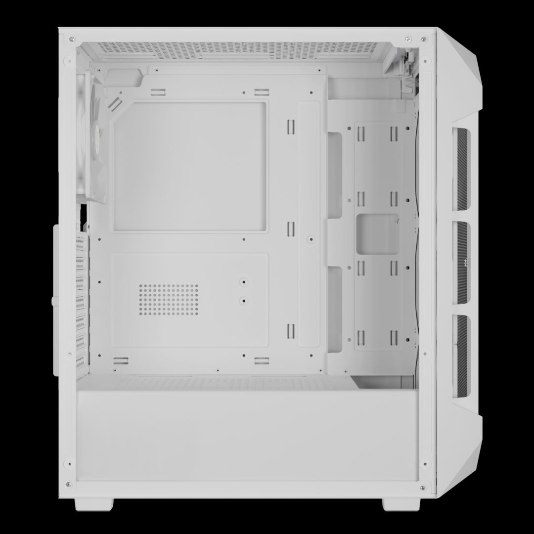Gamdias Aura GC1 Elite WH ARGB Tempered Glass White