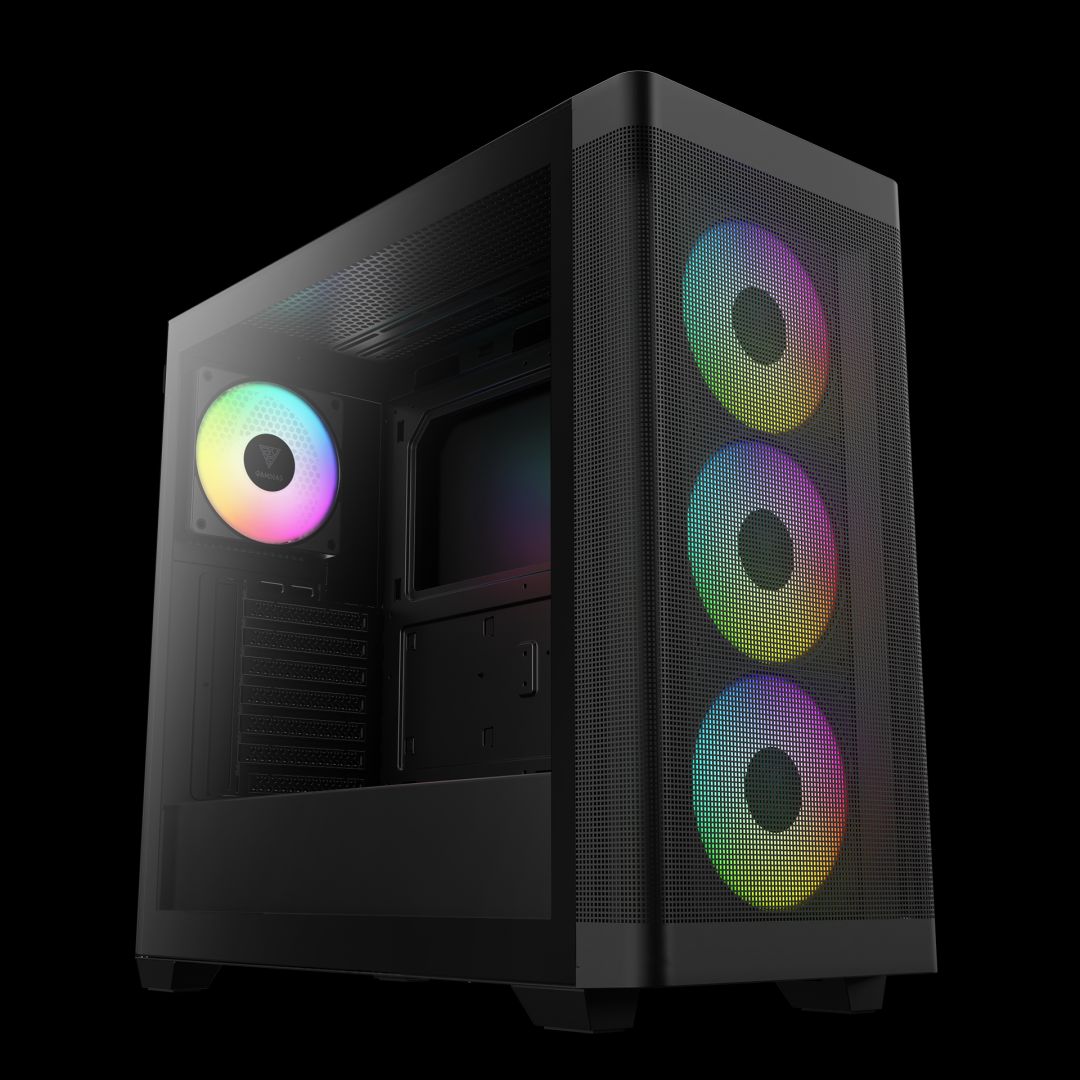 Gamdias Athena M3 Tempered Glass Black