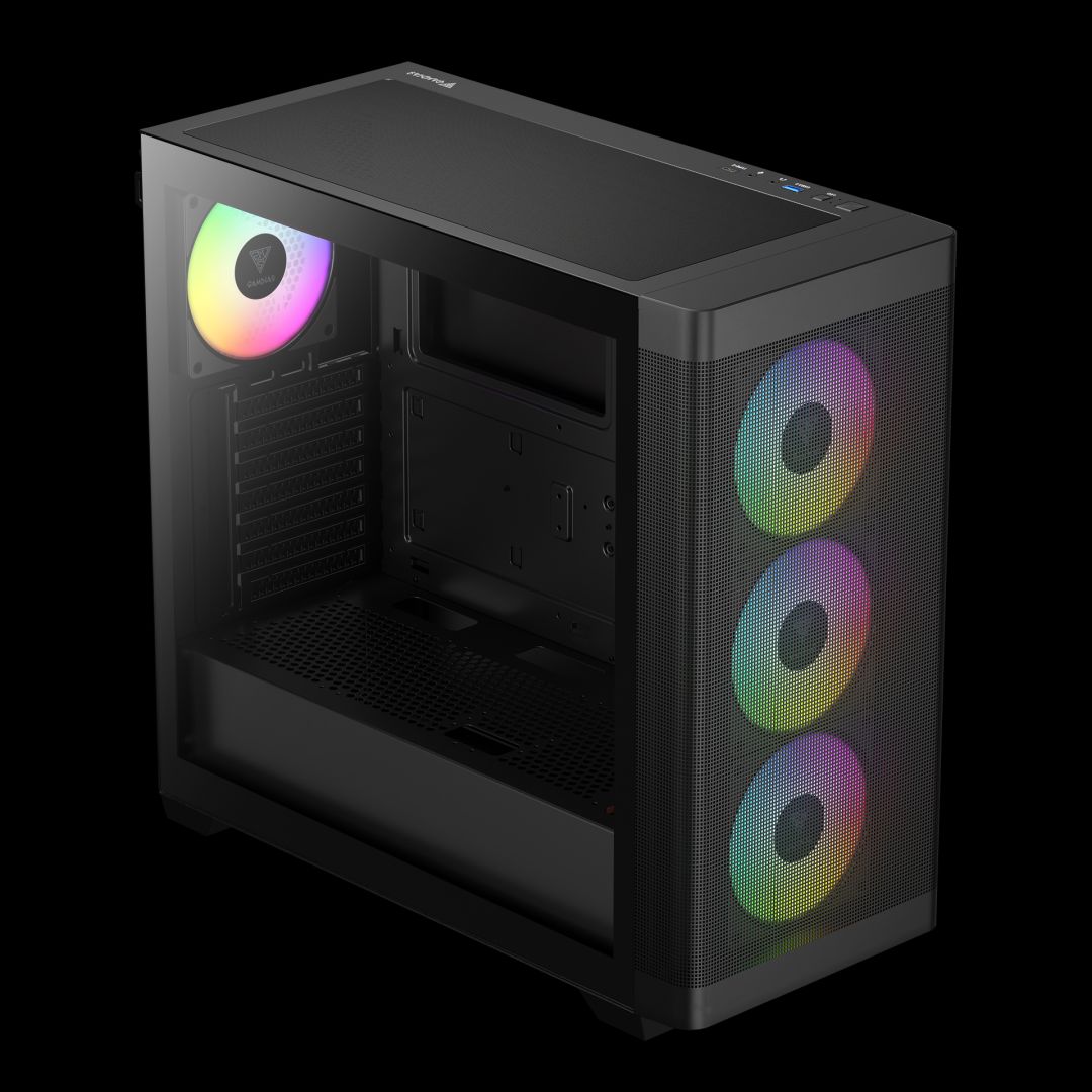 Gamdias Athena M3 Tempered Glass Black