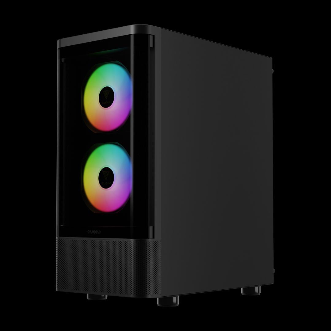 Gamdias Talos E3 CG Tempered Glass Black