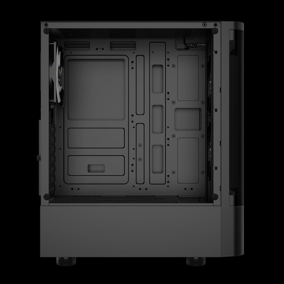 Gamdias Talos E3 CG Tempered Glass Black