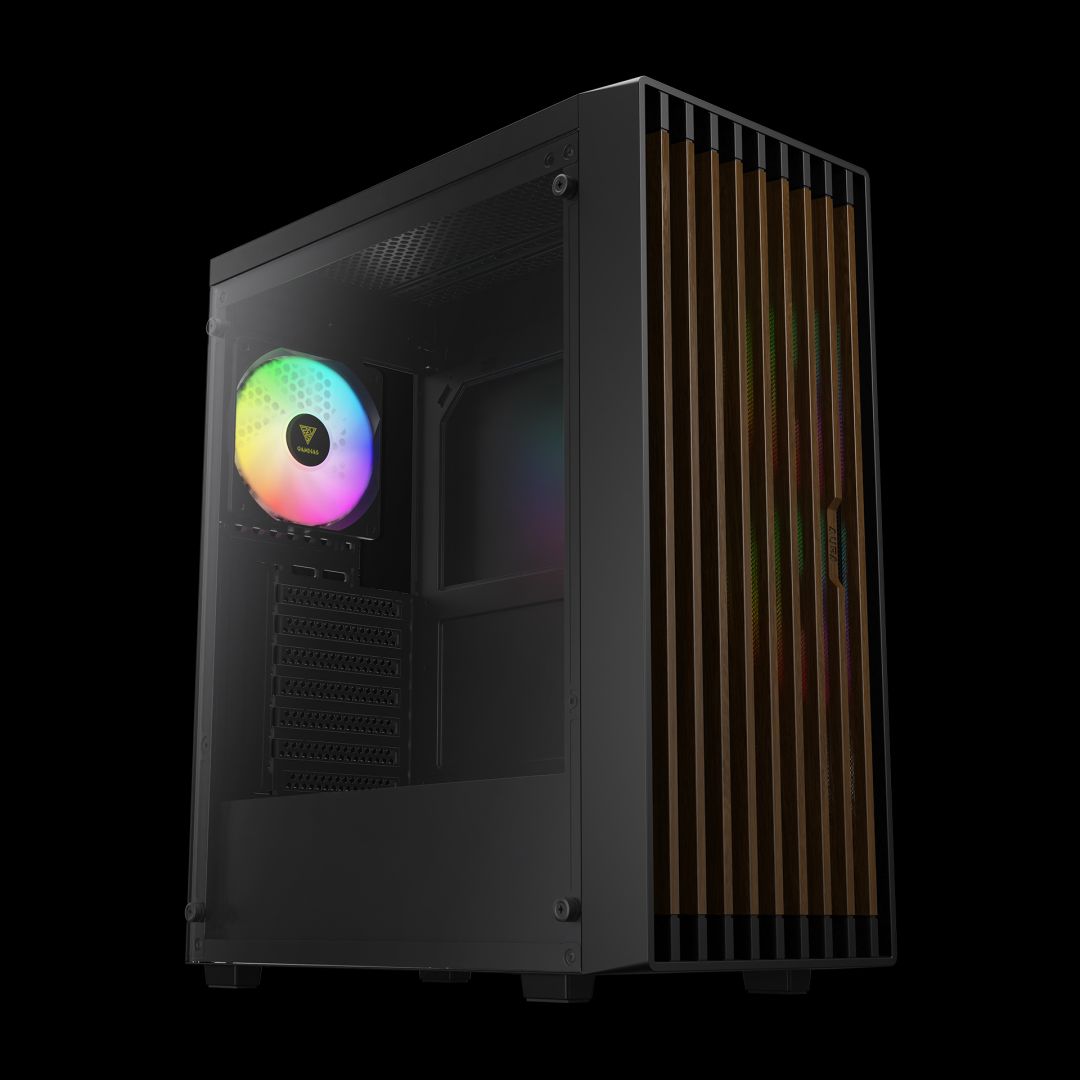 Gamdias Aura GC4 Elite ARGB Tempered Glass Black