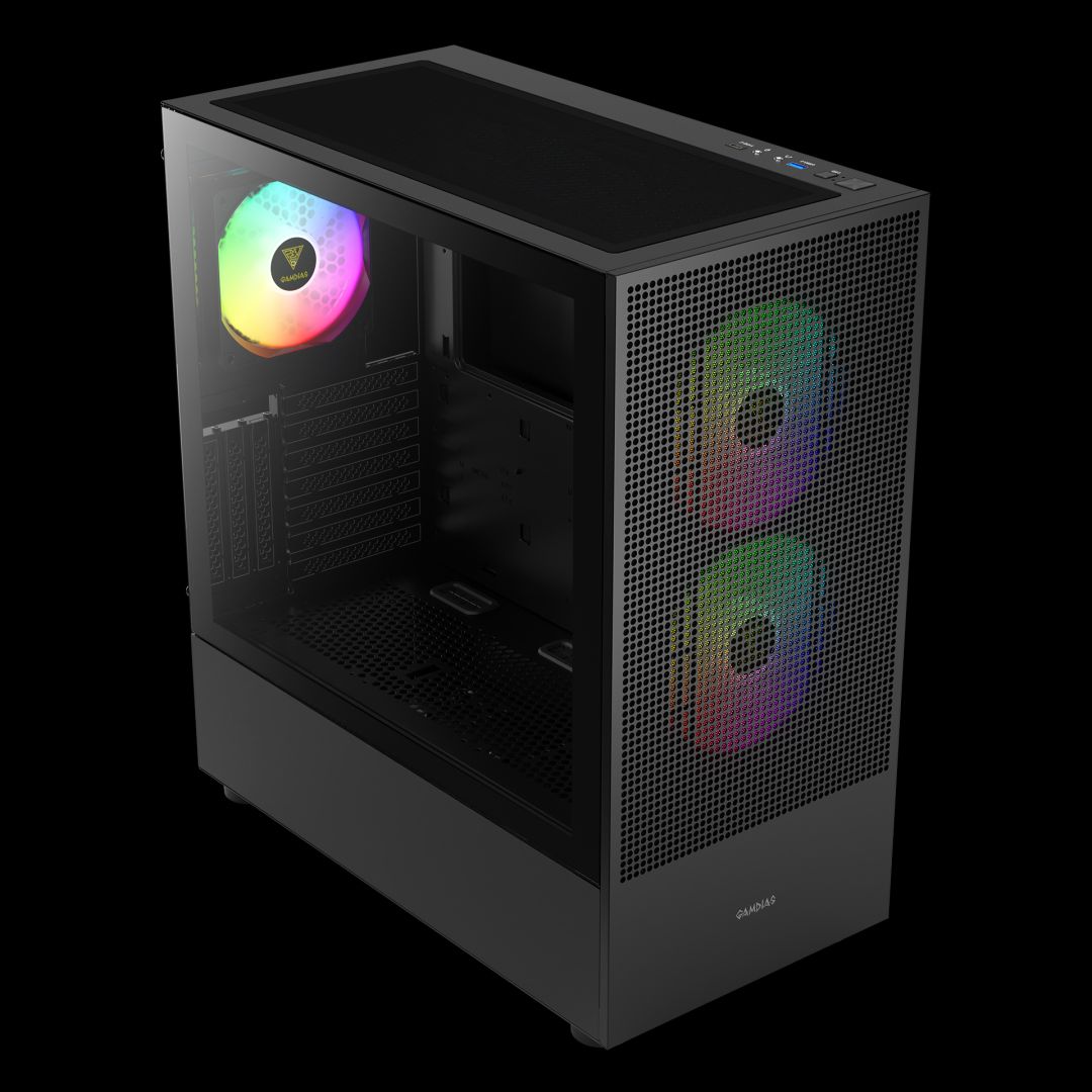 Gamdias Talos M3 Mesh Tempered Glass Black