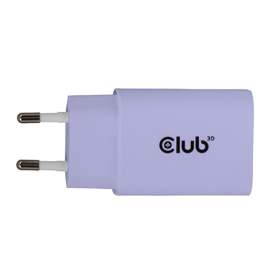 Club3D USB-C Charger 30W Purple (2-Pack)