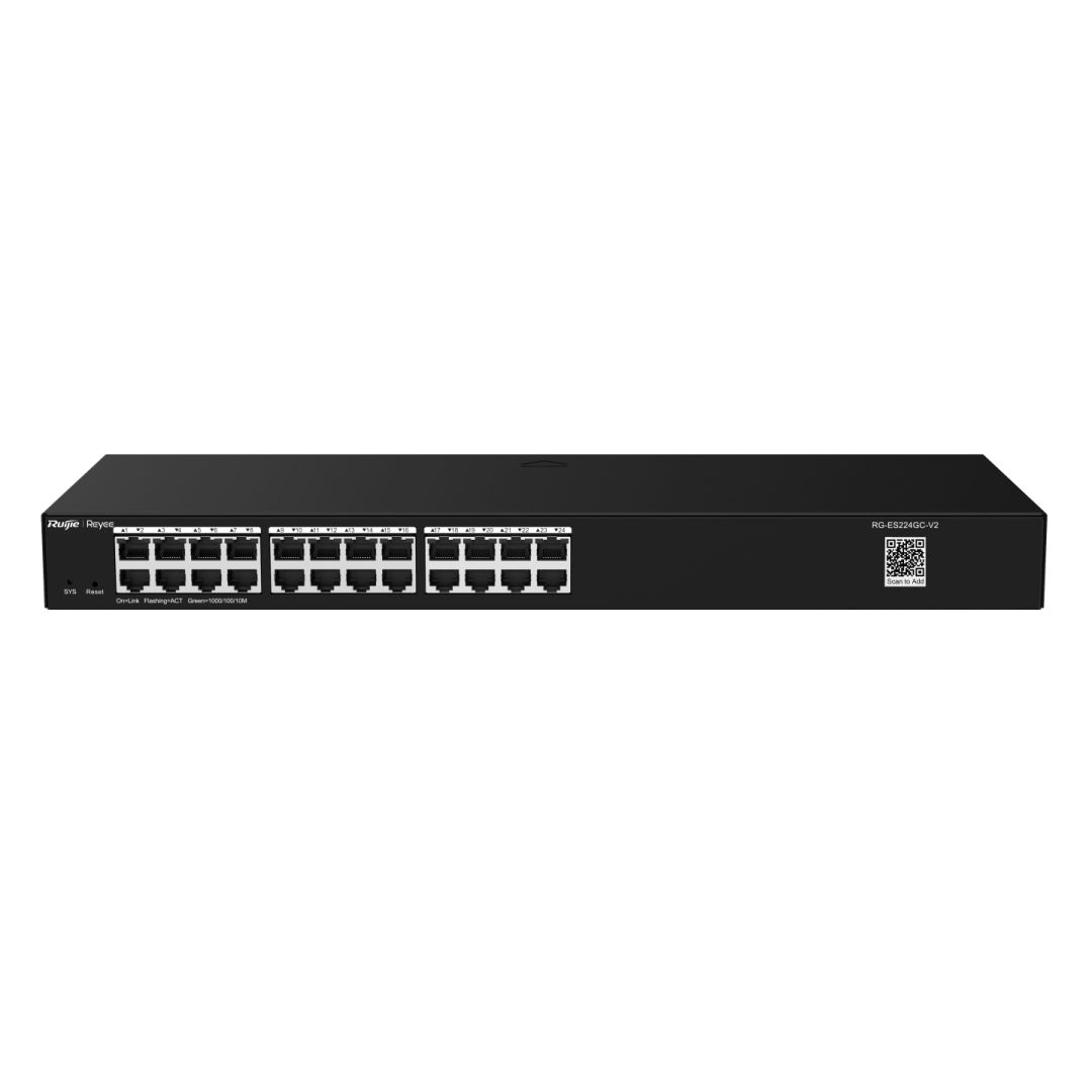 Reyee RG-ES224GC-V2 24-Port Gigabit Smart Cloud Managed Non-PoE Switch