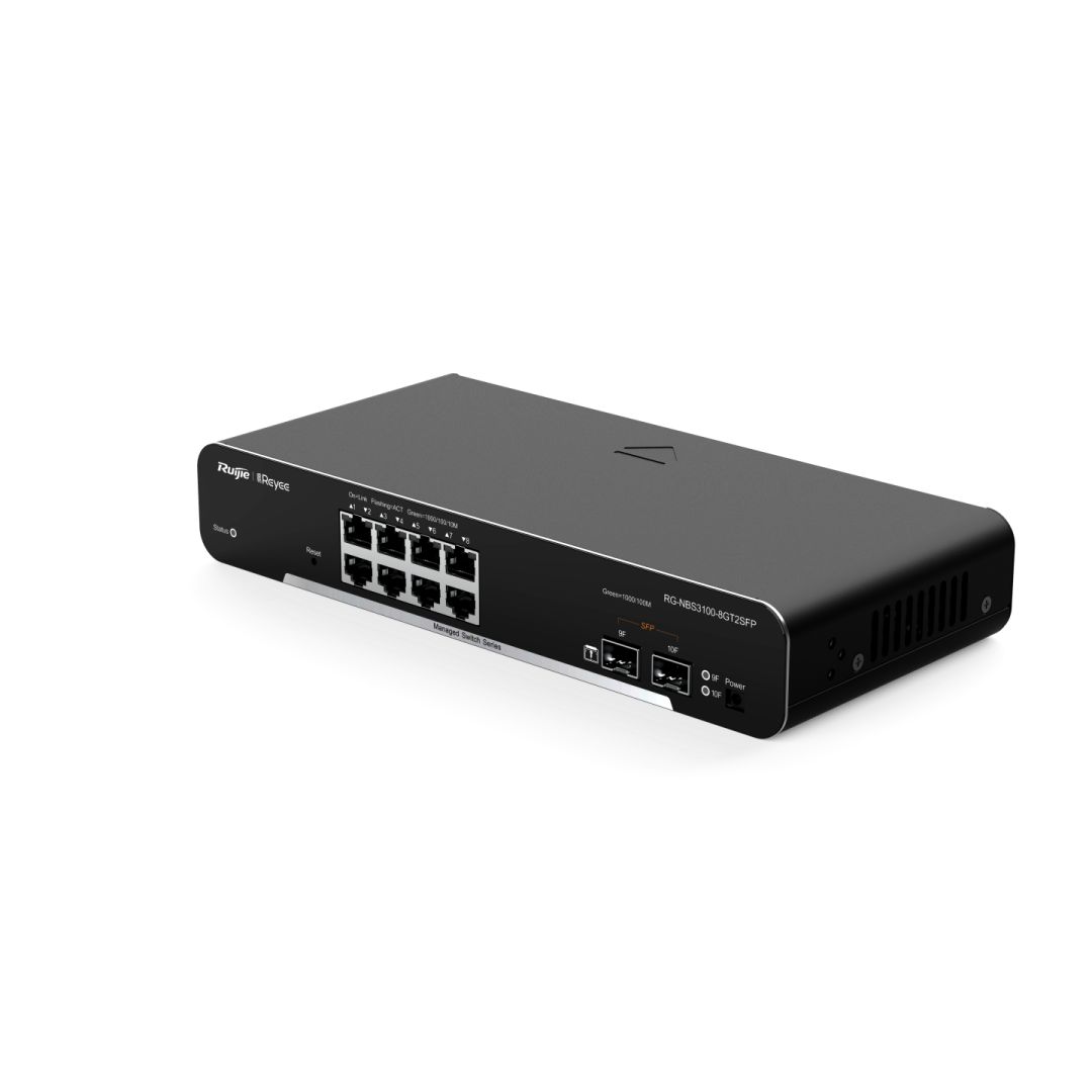 Reyee RG-NBS3100-8GT2SFP 10-Port Gigabit Layer 2 Cloud Managed Non-PoE Switch