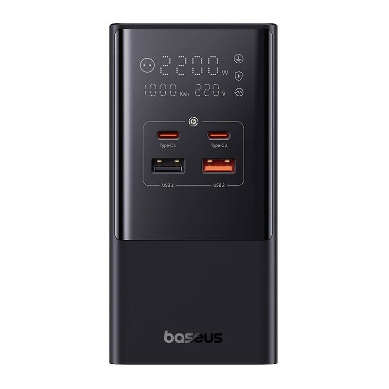 Baseus PowerCombo 100W hálózati töltő és elosztó Black