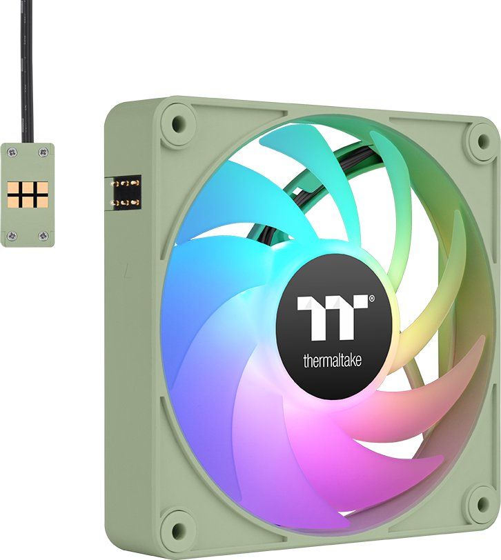 Thermaltake CT120 EX ARGB Sync PC Cooling Fan Matcha Green (3-Fan Pack)