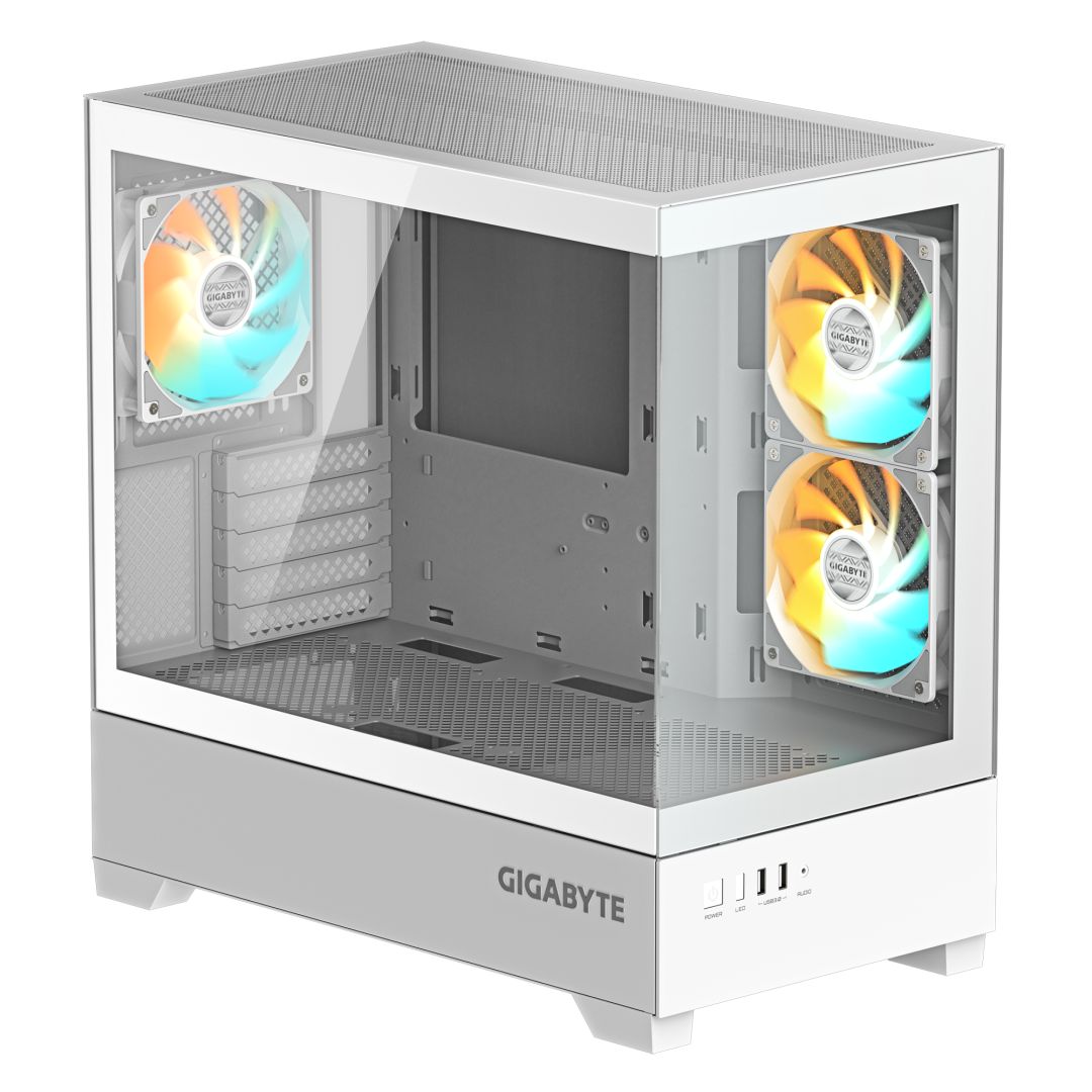 Gigabyte C201 Panoramic Ice Tempered Glass Black
