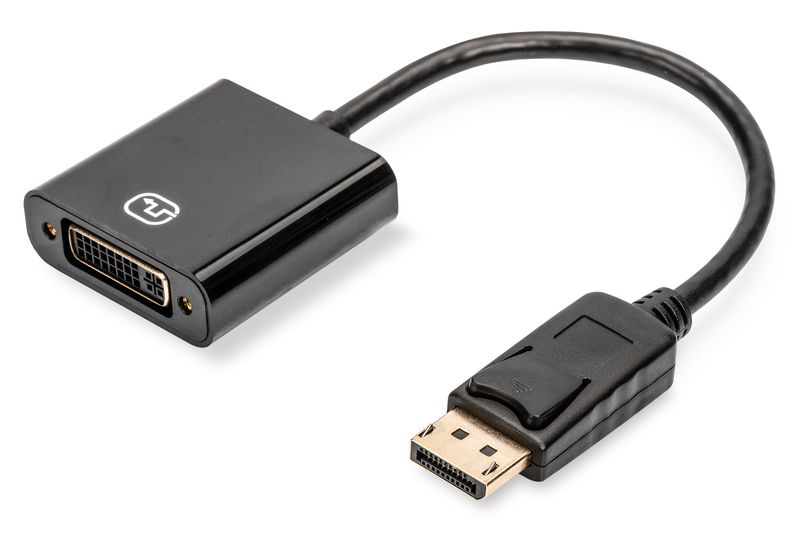 Assmann DisplayPort - DVI-I (Dual Link) Adapter/Converter cable 0,15m Black