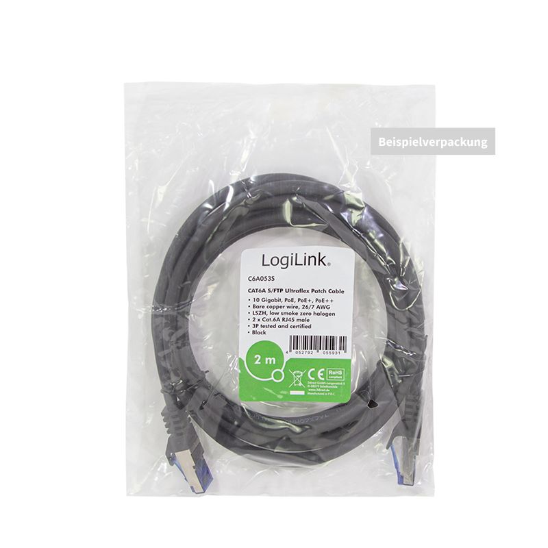 Logilink CAT6A S-FTP Patch Cable 20m Black