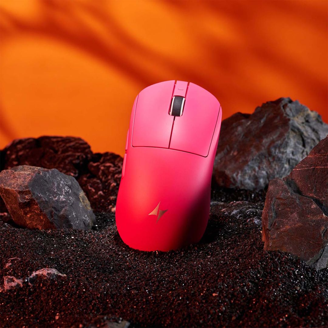 ATK Dragonfly A9 Pro Gaming Wireless Bluetooth Mouse Pink