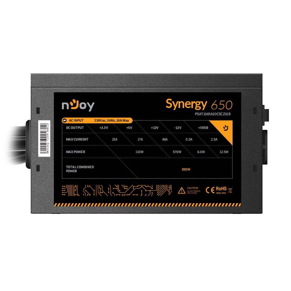 Njoy 650W 80+ White Synergy 650