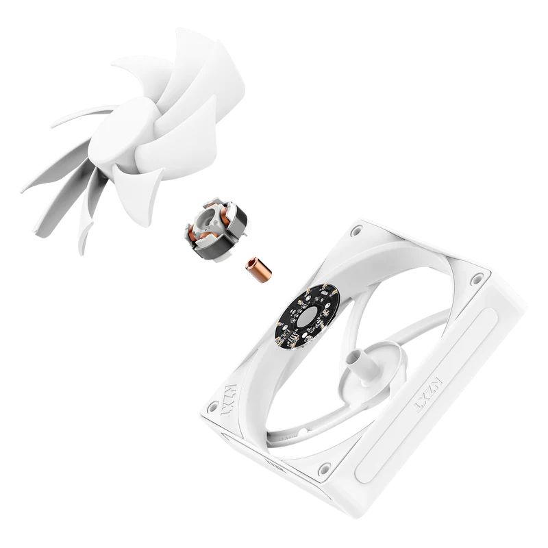 NZXT F120Q 120mm Quiet Airflow PWM Case Fan White