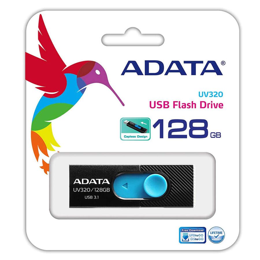 A-Data 128GB Flash Drive UV320 USB3.1 Black