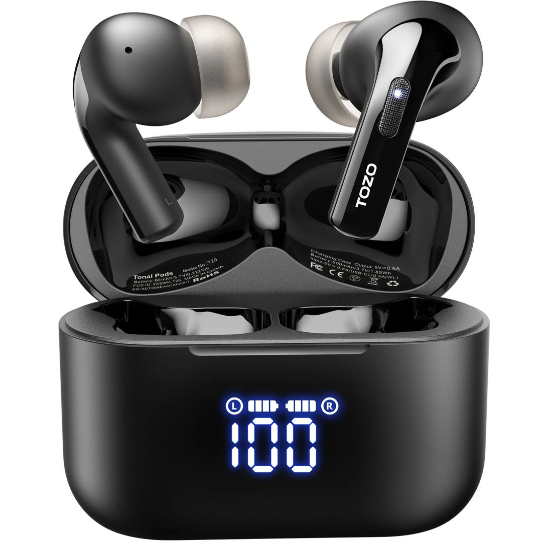TOZO Tonal Pods TWS Bluetooth Headset Black