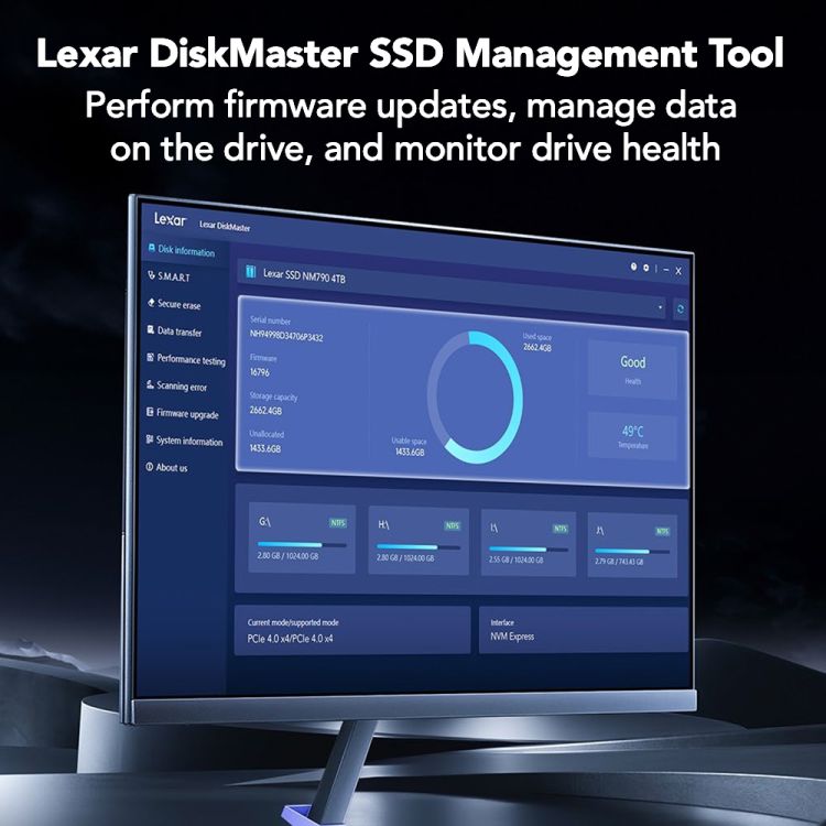 Lexar 4TB M.2 2280 NVMe NM1090 Pro