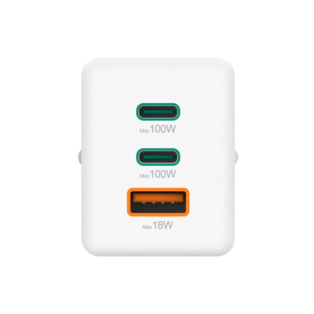 Hama Fast Charger GaN Mini Charger 100W White