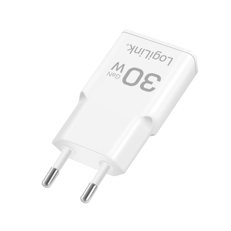 Logilink USB-C socket adapter GaN 1x USB-C (PD) 30W White