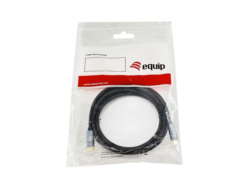 EQuip USB-C 3.2 Gen2 to USB-C 100W cable 3m Black