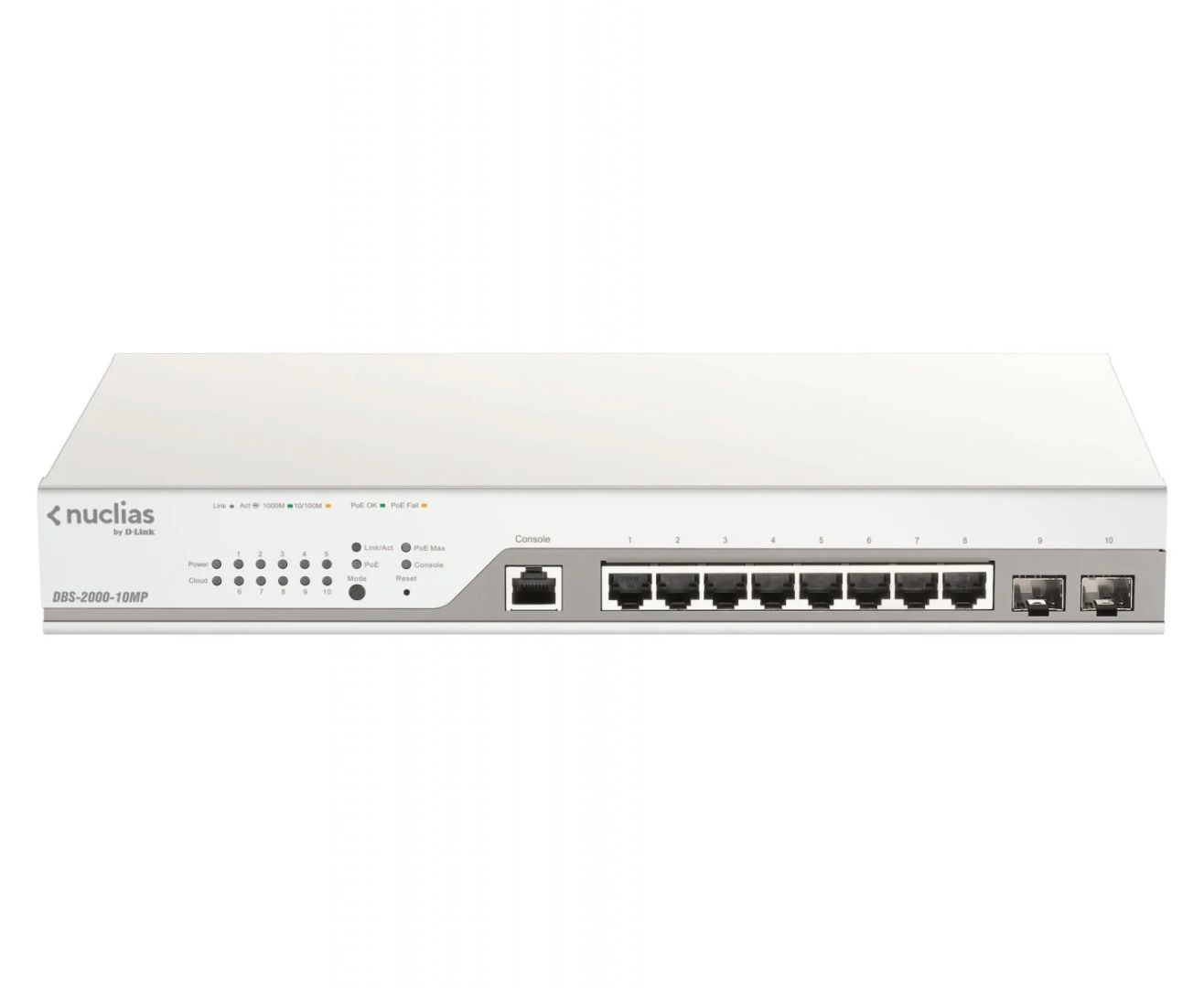 D-Link DBS-2000-10MP Nuclias 10-Port Layer2 PoE+ Giga Switch