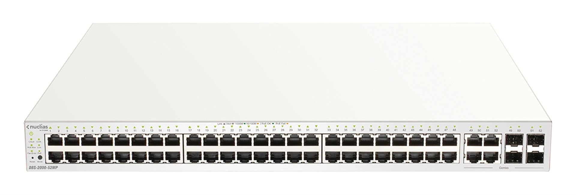 D-Link DBS-2000-52MP Nuclias 52-Port L2 PoE+ Gigabit Switch