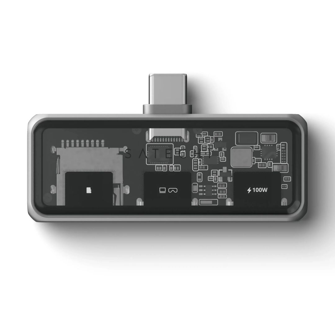Satechi Mobile XR Hub with dual USB-C and microSD Space Gray