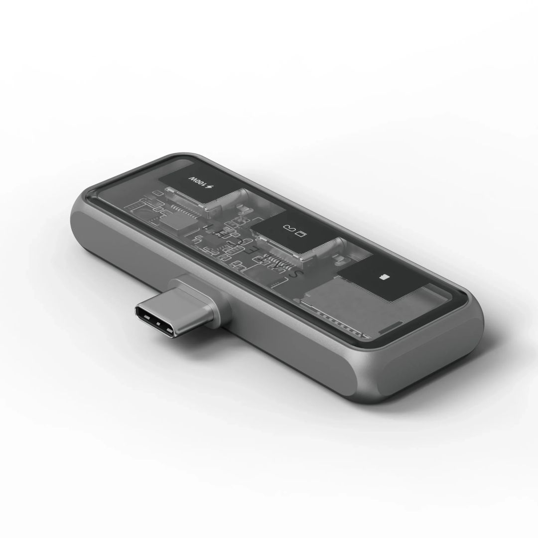 Satechi Mobile XR Hub with dual USB-C and microSD Space Gray