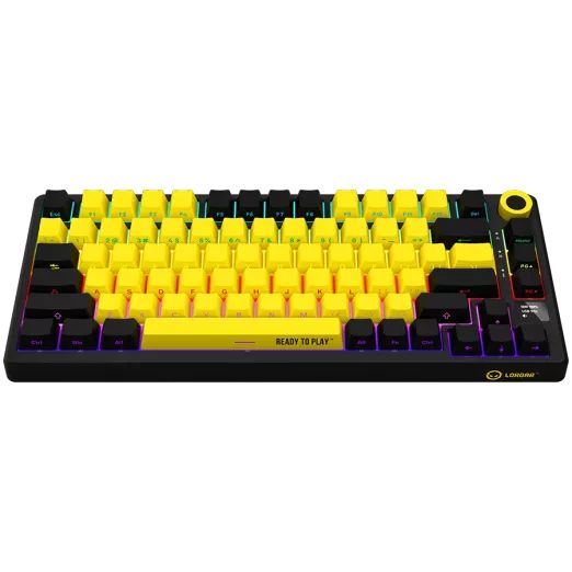 LORGAR KBP7075W Wireless Bluetooth Gaming Keyboard Black/Yellow US