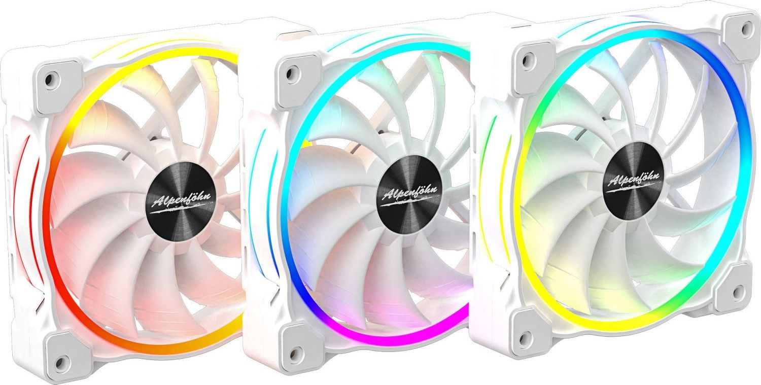 Alpenföhn Wing Boost 3 ARGB High Speed White Edition Triple