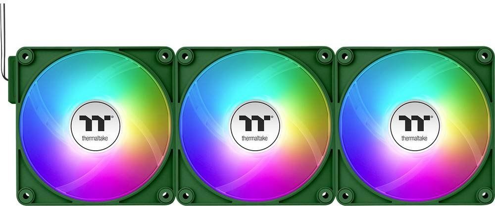 Thermaltake CT120 EX ARGB Sync PC Cooling Fan Racing Green (3-Fan Pack)